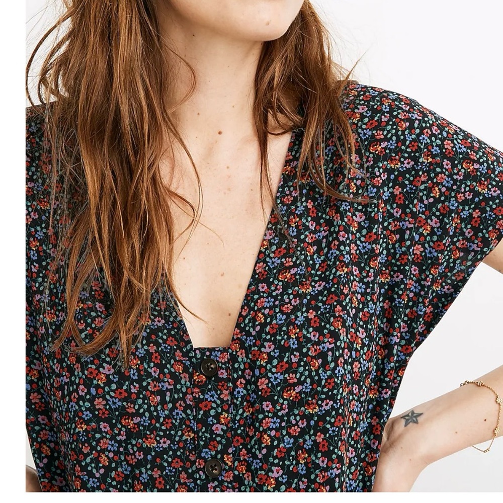 Madewell Easy Midi Dress in Fieldwalk Floral